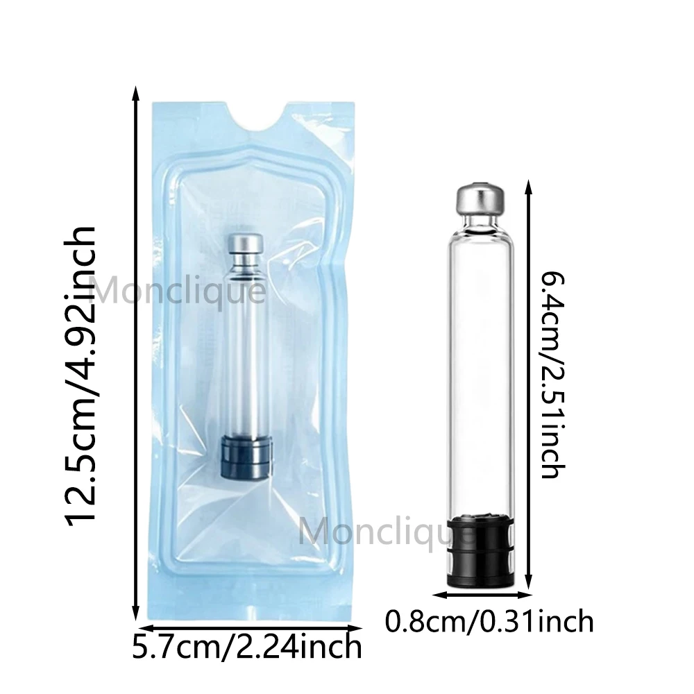 10/200PCS Sterile Insulin Cartridges 3ML Disposable Glass Material Individually Packaged Compatible With V1 V2 V3 Injection Pen