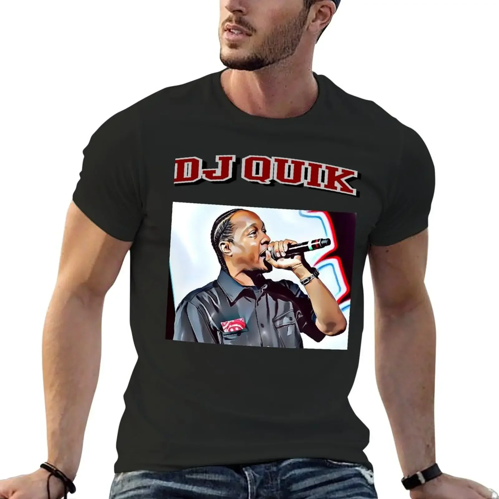 DJ Quik For Fans T-Shirt man clothes vintage t shirts vintage graphic tee mens graphic t-shirts big and tall