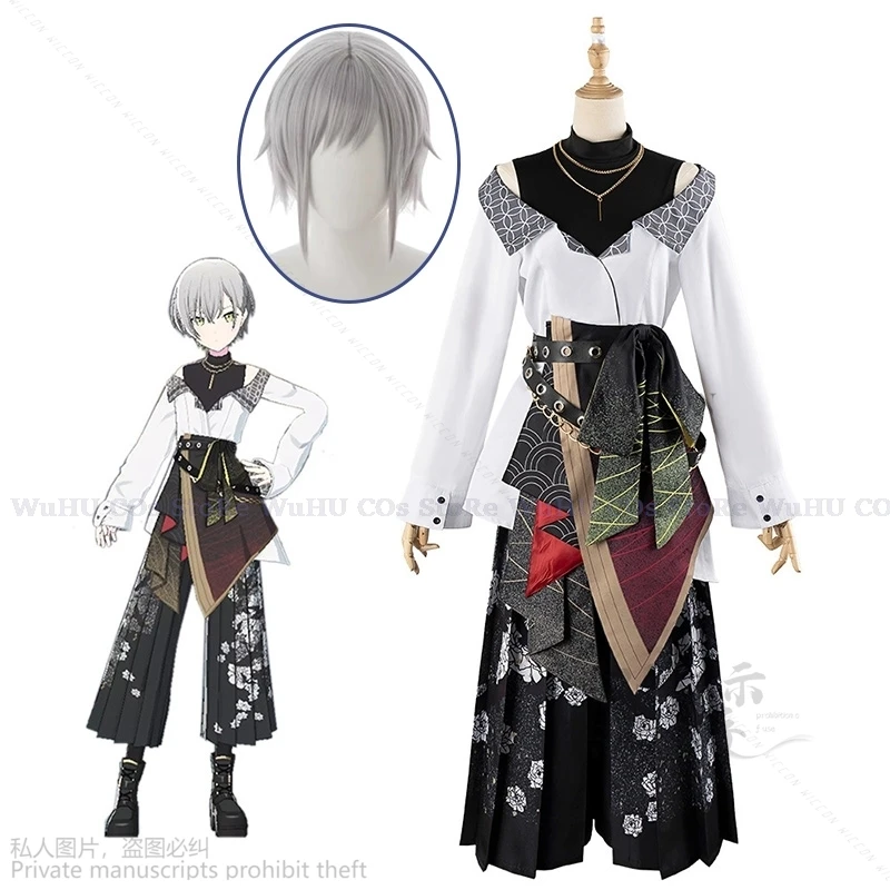 

Anime Game Project Sekai Colorful Stage! Cosplay Hinomori Shiho Japan Costume New Party Halloween Costume 35cm Hair Wig Roleplay