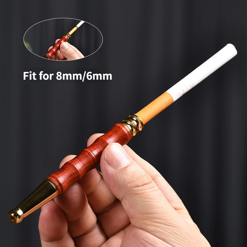 New Handmade Bamboo Joint Tobacco Filter Multifunction Washable Smoking Holders Healthy Reducing Tar Cigarette tube Gift for Men