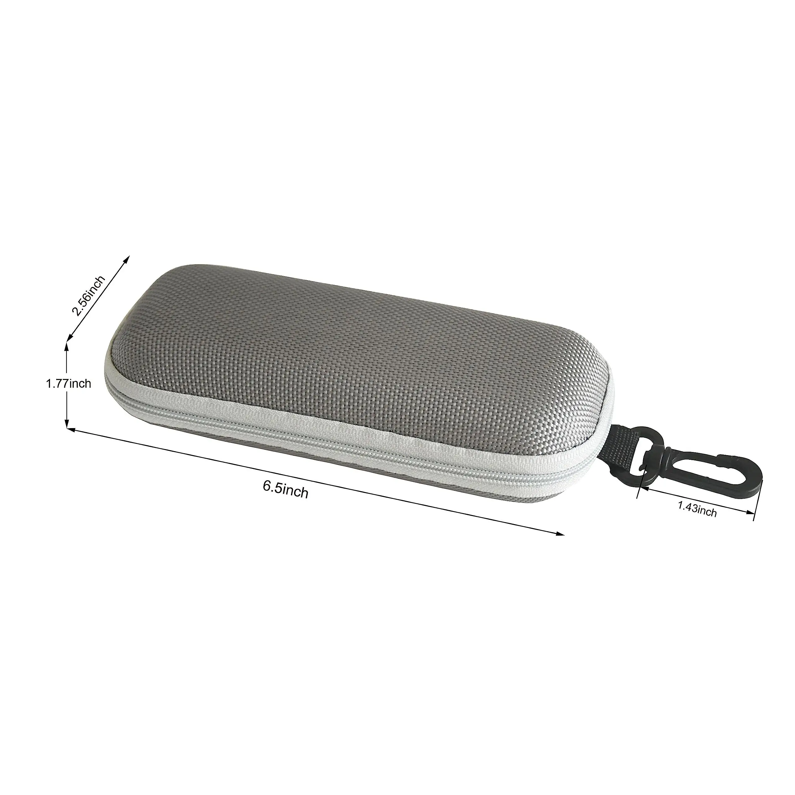 Portable Hygienic Protective Solution Shockproof Dustproof Waterproof Silver Compact Carry Case EVA Eyeglasses Case