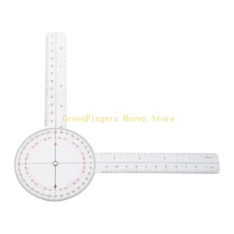 F68D Medical Goniometer, Medical Joint Measuring Ruler Doctor Goniometer 360 Degree