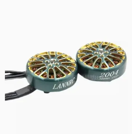 1-4개 LANNRC FPVRACER MISS 2004 1800KV 3000KV 3-6S 5인치 FPV 브러시리스 모터 3-5인치 프로펠러 비행기 크로싱 머신 RC용