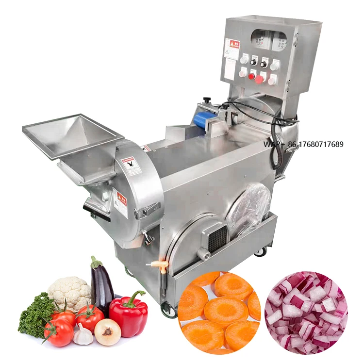 Automatic Onion Potato Cassava  Mango Lemon Coconut Food Chips Slicer Cutter Industrial Vegetable and FruIt Cutting Machine
