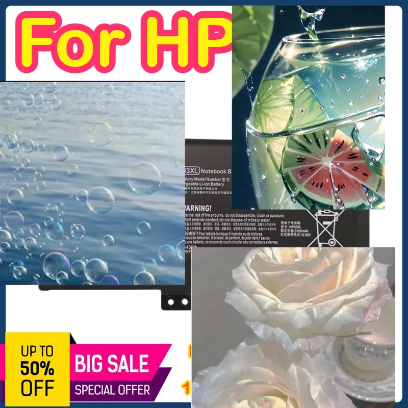 

NP03XL For HP NP03XL TPN-Q146 147 148 149 13-A010Dx X360 Laptop Battery 11.4V 3700mAh