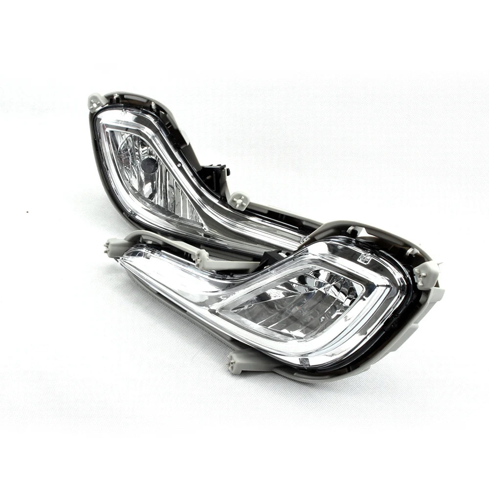 Front Bumper Fog Lamp Upgrade Kit FOR Hyundai Accent 2011 2012 2013 2014 2015 2016 Version Additional Foglight Set