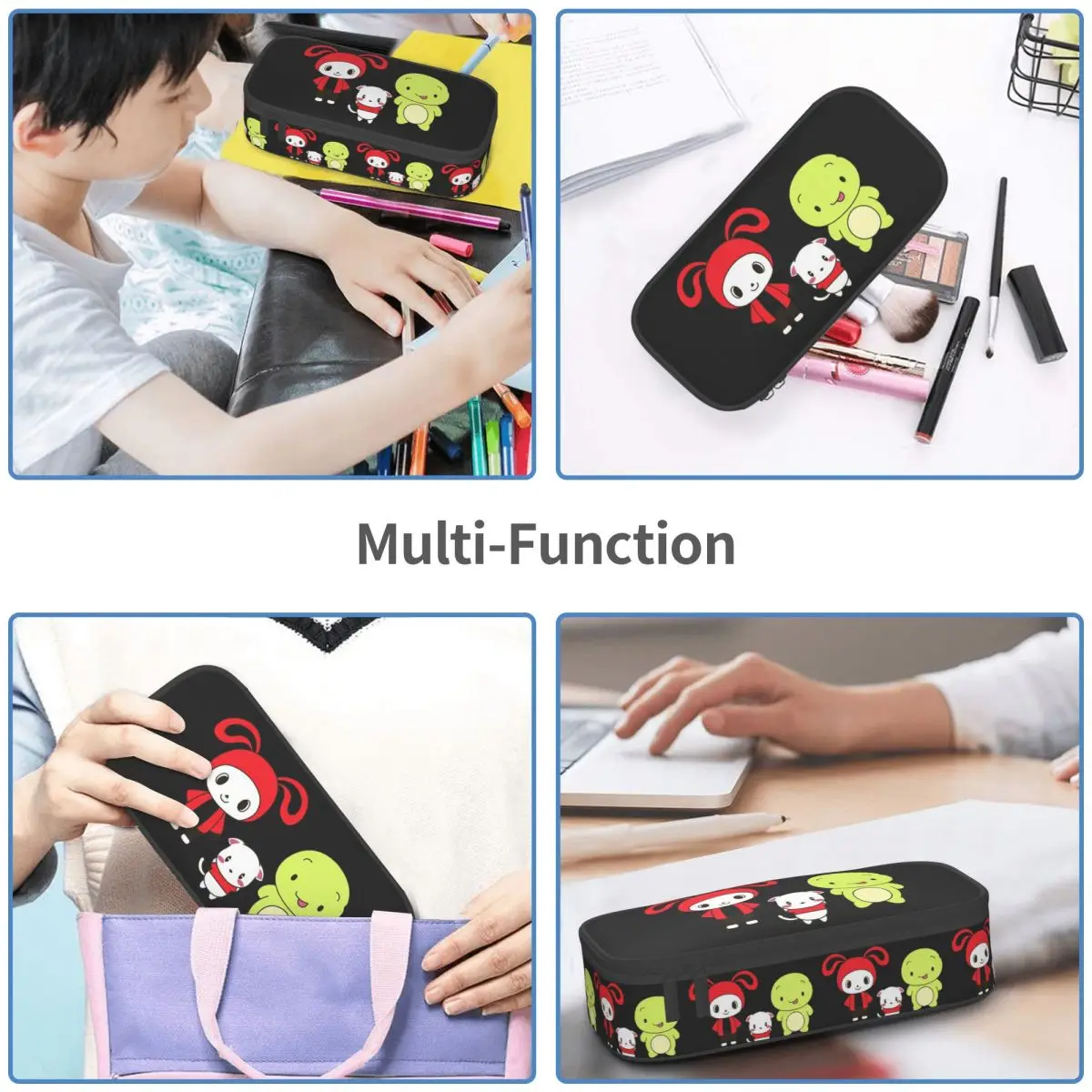 مقلمة Jj Mikey Maizen لهدايا الأطفال، صندوق أقلام رصاص، حقيبة أقلام رصاص، لوازم القرطاسية، حقيبة حامل القلم