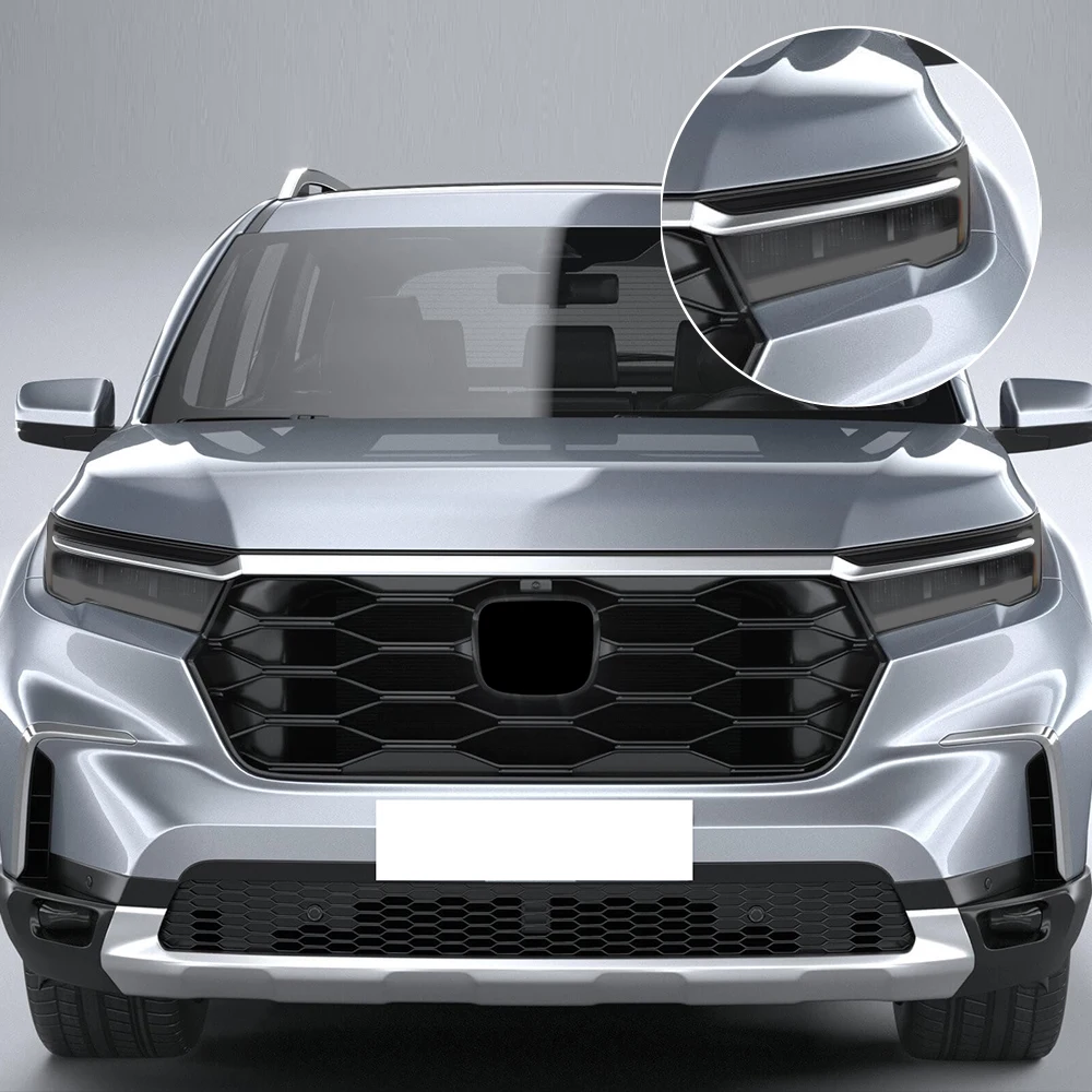 

For Honda Pilot 2023-2025 TPU PPF Car Headlight Protective Film Smoke Black Pre Cut Anti-Scratch High-Gloss Vinyl Wrapping Film
