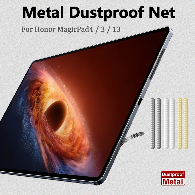 (4 Stück) Metall-Staubschutznetz für Honor MagicPad4 3 13 Lautsprecherloch Anti-Staub-Netz Horn Anti-Kratz-Schutz Aufkleber Abdeckung