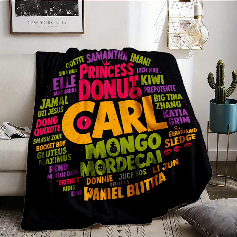 Dungeon Crawler Carl Cozy Blanket,  Warm Blanket, Donut, Mordecai, Mongo Soft Blanket, Dungeon Crawler Car