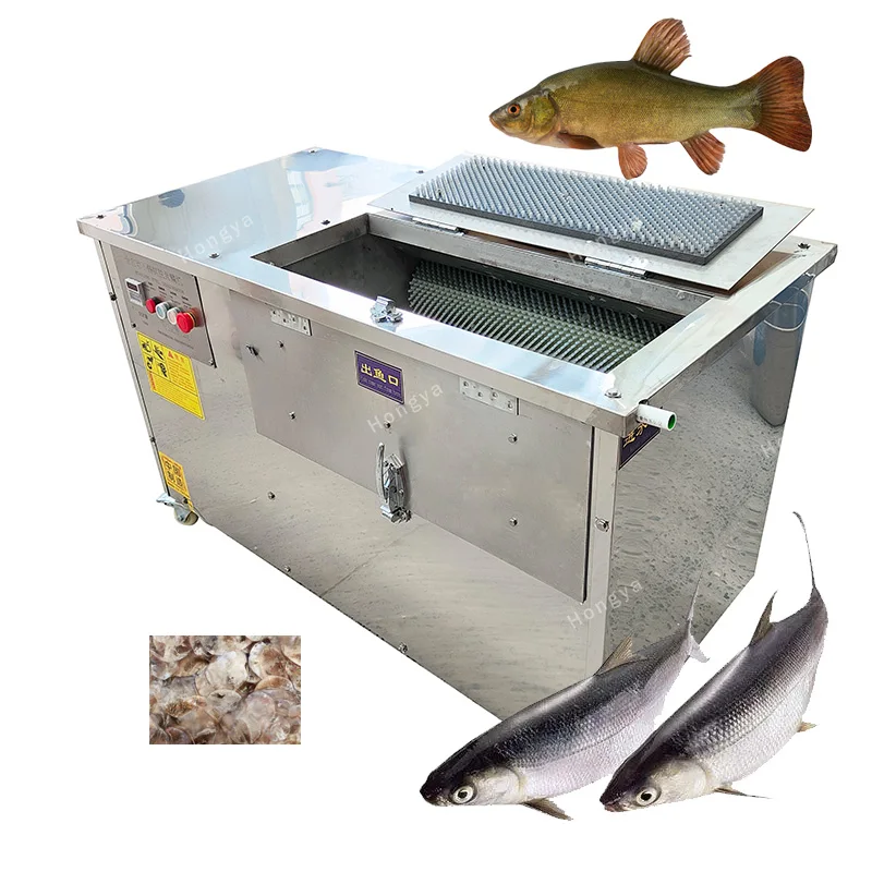 Automatic Large and Small Fish Descaler Machine to Remove Fish Scale Open Back Machine