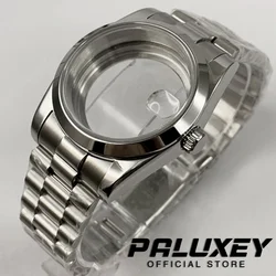 36MM/40MM  Sapphire Crystal 316l Steel Watch Case And President Strap For NH35/36 ETA 2824 PT5000  Movement