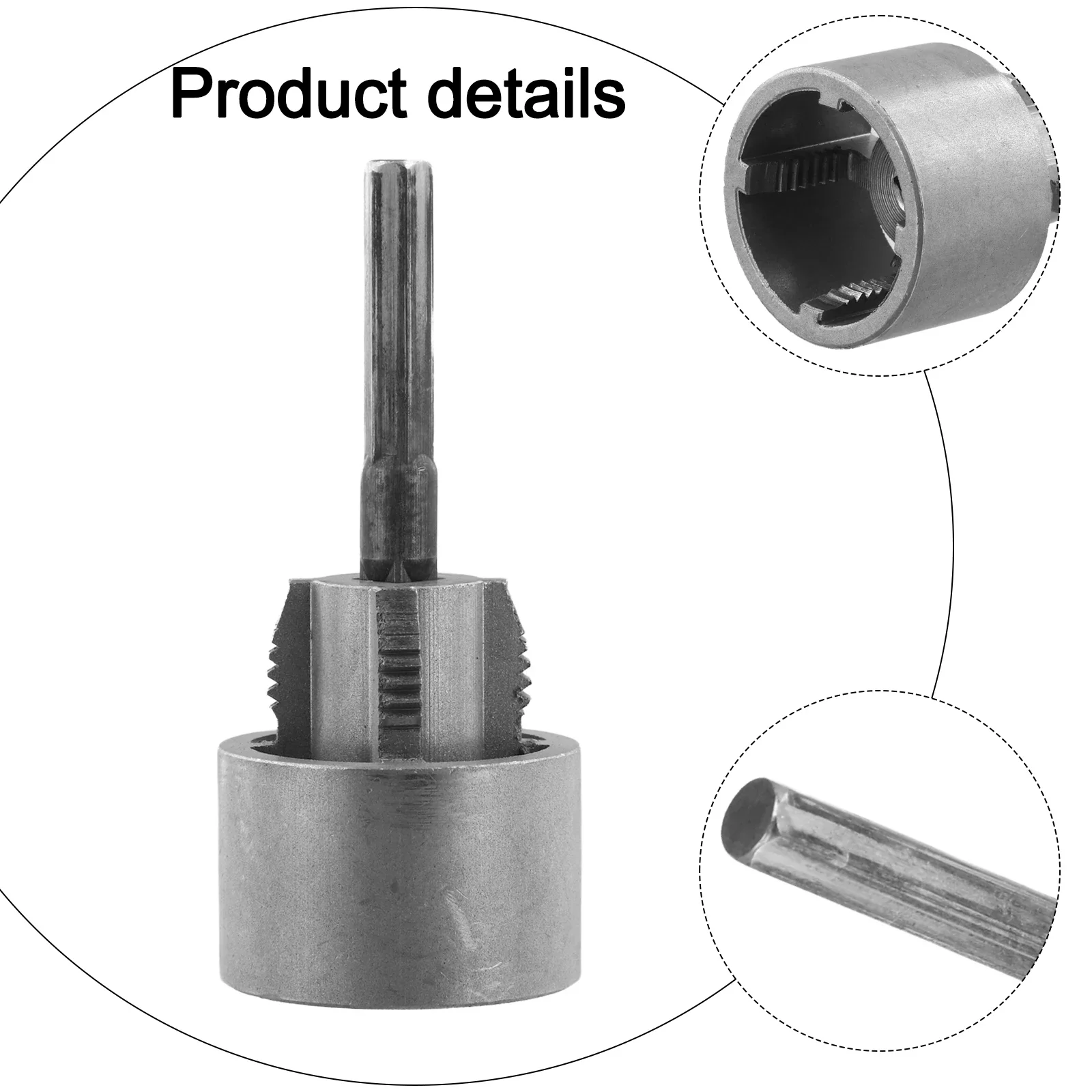 Water Pipe Threader 3/4 Inch Internal External Thread Cutting Tool For PPR PVC Plumbing Drilling Die Opener Metal Gray