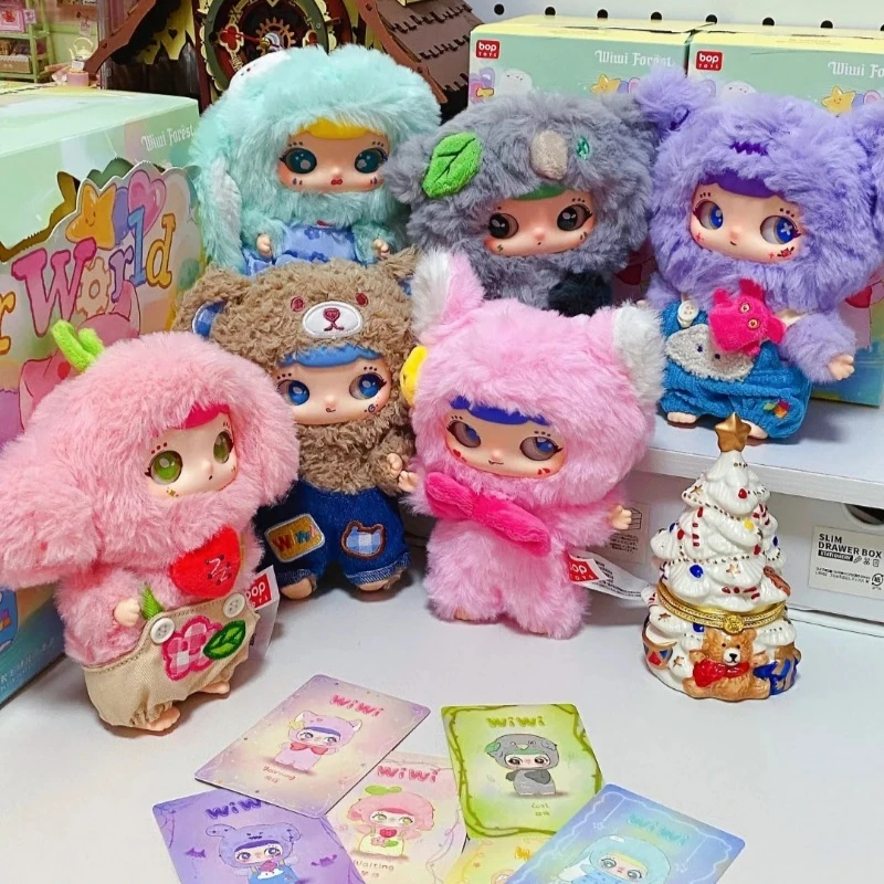 

Wiwi Forest Inner World Плюшевая серия Слепая коробка Wiwi Forest Mystery Box Милая виниловая фигурка куклы Модные игрушки Подвеска Подарки на день рождения