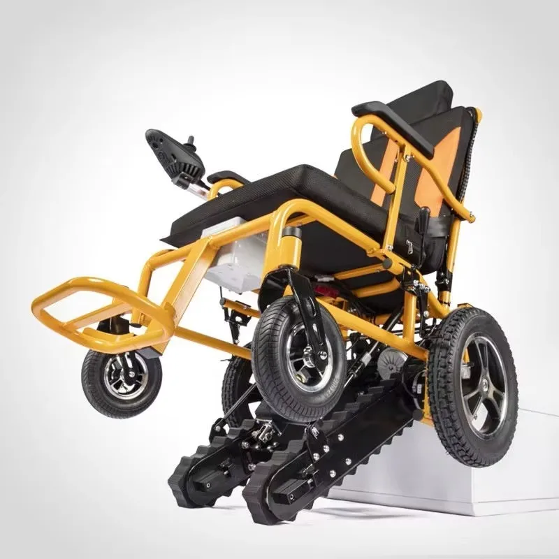 Factory Supply Cheap Electric Climbing Stairs Wheelchair with Manual Flat Walking for Handicapped BZ-BGA1S