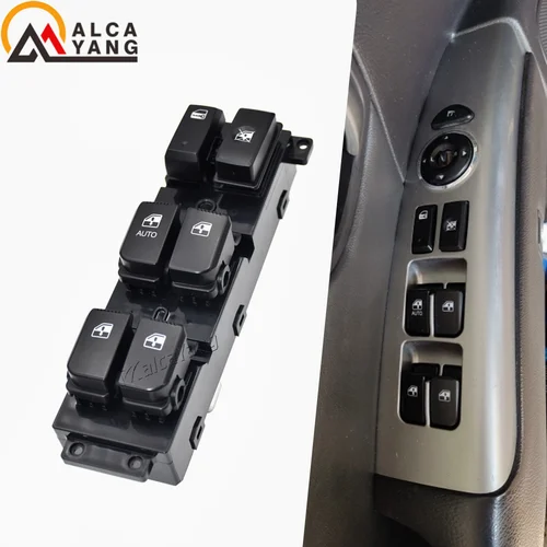 Imagen 2 del producto Para Hyundai Santa Fe CM interruptor de ventanilla eléctrica principal delantero izquierdo Assy 93570-2B000S4 371491 -110 2007 2008 2009 2010 2011