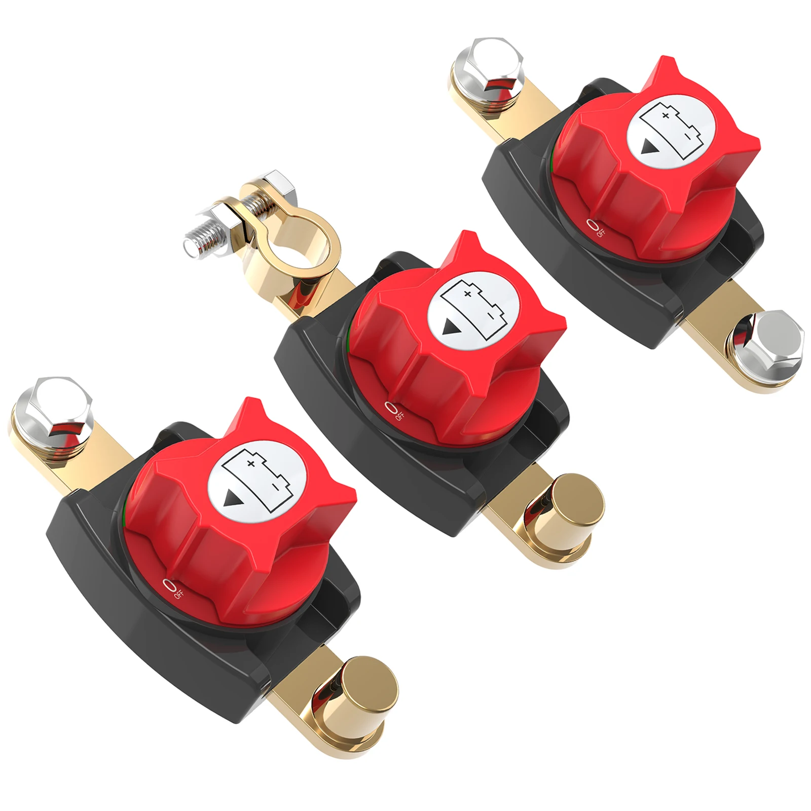 12-48V 275A Negative Electrode Top Post Car Battery Kill Switch On/Off Battery Power Cut Disconnect Isolator for Car,RV,Boat
