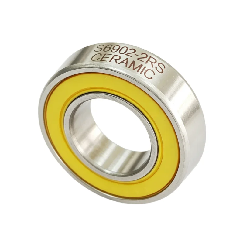 4 Stück/10 Stück ABEC-3 S6902-2RS Keramik-Edelstahl-Lager 15x28x7mm Fahrradnabe Hochgeschwindigkeits-Geräuscharme Fahrradausrüstung – Detail 2