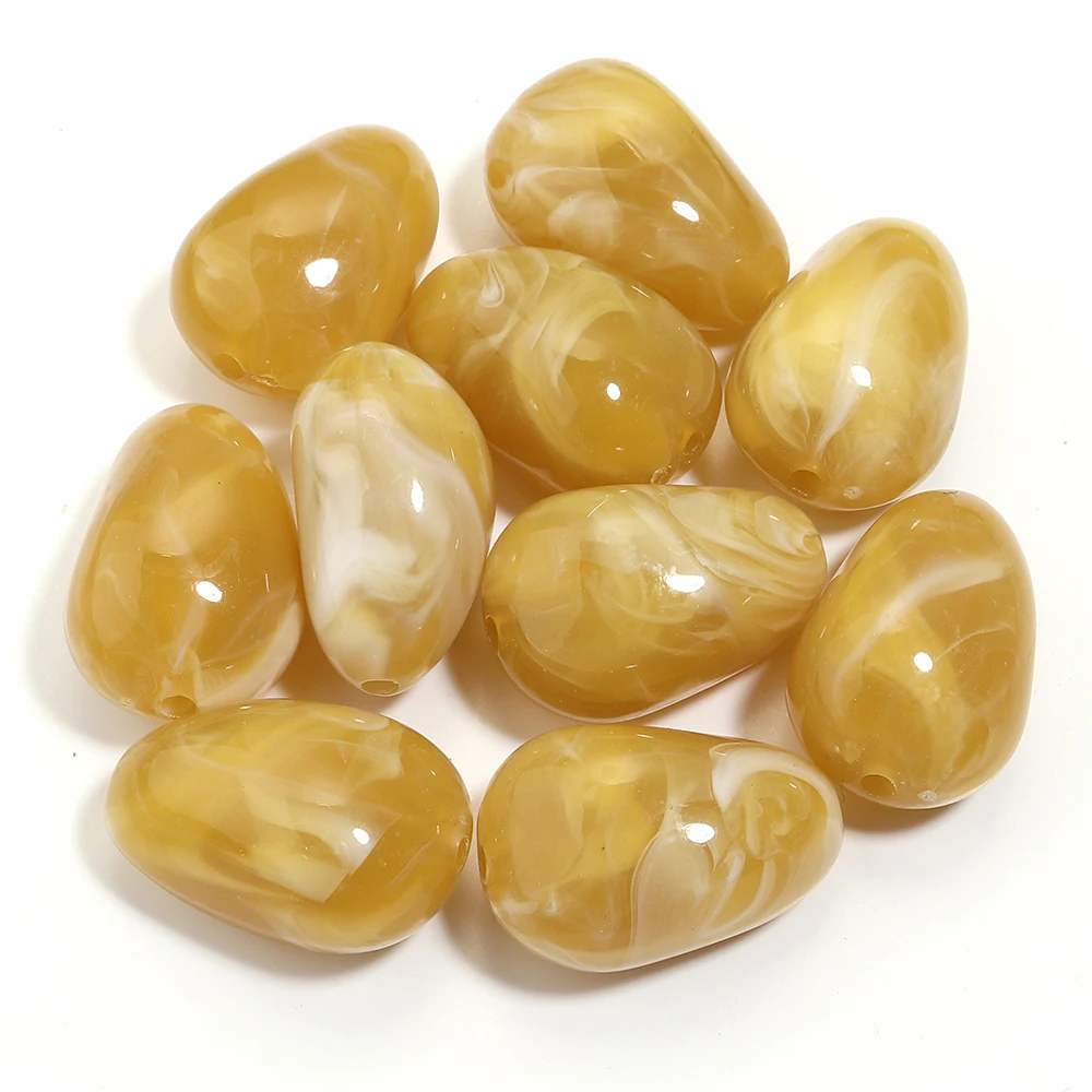 10pcs Irregular Acrylic Beads for DIY Jewelry Making