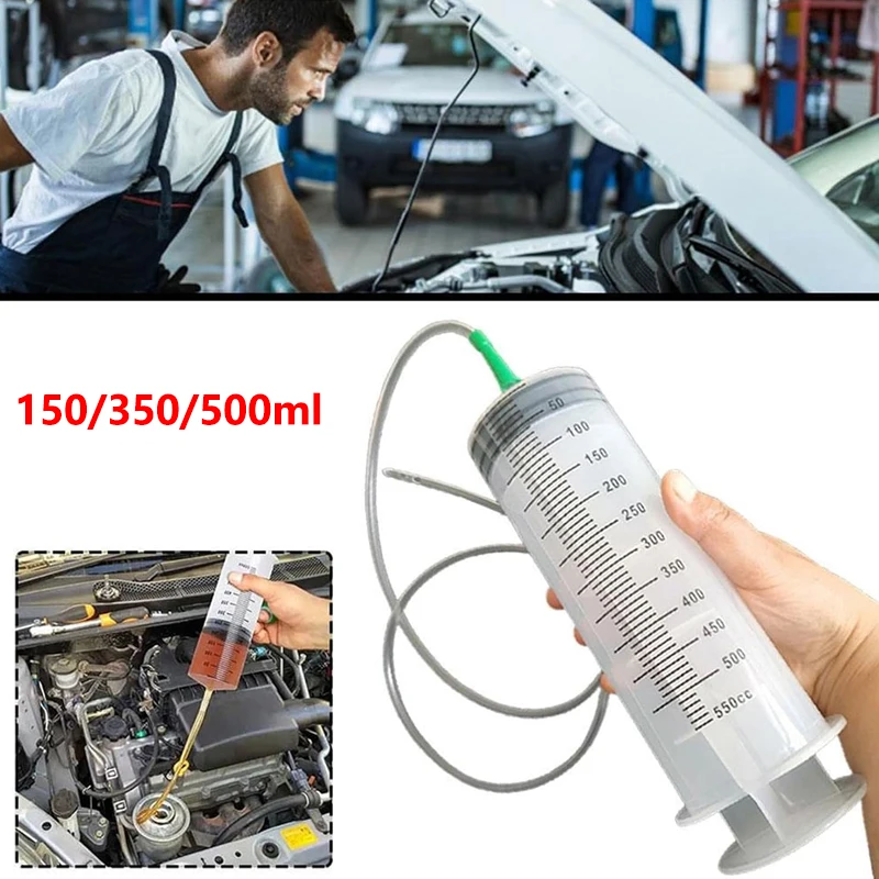 150ml Car Oil Pump Large Capacity Extractor Syringe with Scale for Cars Truck Oil Exchange Automobile Tools Mechanical Workshop