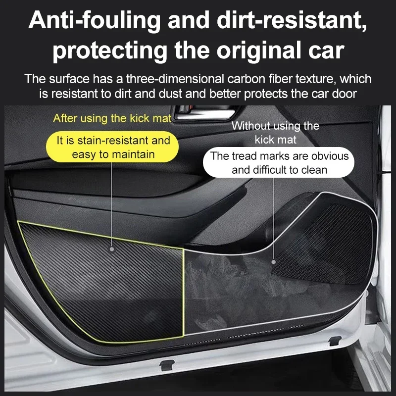 

Car Door Anti-Kick Pad Anti Dirt Mat Protection Sticker Accessories For VW for Volkswagen Jetta A6 A7 Vento Sagitar 2011-2024