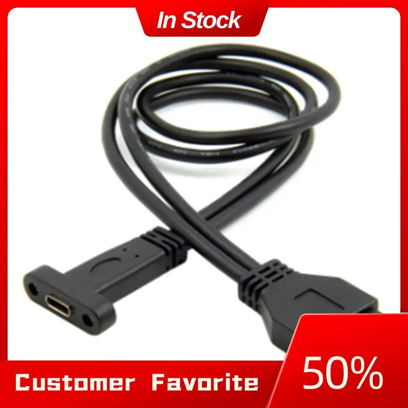 

1 Piece Single Port USB 3.1 Type C USB-C Female To USB 3.0 Motherboard 19Pin Header Cable Black 50Cm