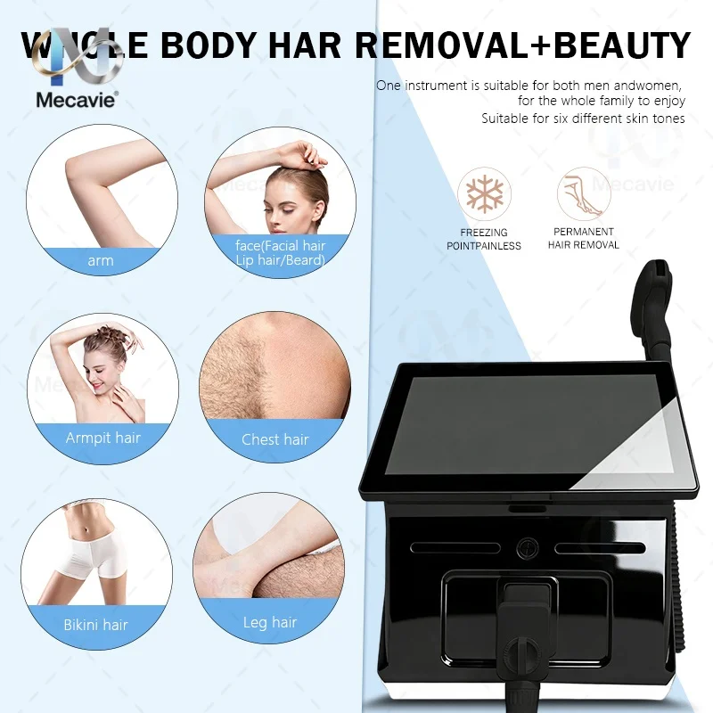 Salon Grade 2026 5000W 4 Waves Laser Hair Remover Ice Cooling Diode 755 808 1064nm Continuous Work Painless Permanent Profession