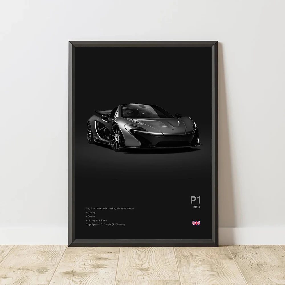 SENNA 720S ARTURA Canvas Wall Art Print Poster P1 765LT Supercar Decorative Painting Modern Home Decor Car Lover Gift Unframed