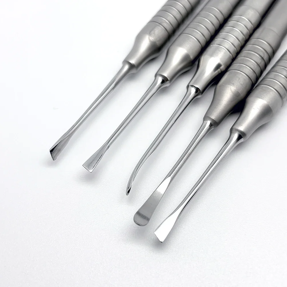 

5Pcs Dental Surgical Kit Stainless Steel Periodontal Elevator Double Ended Oral Implant Tools for Dentist Clinic Professional