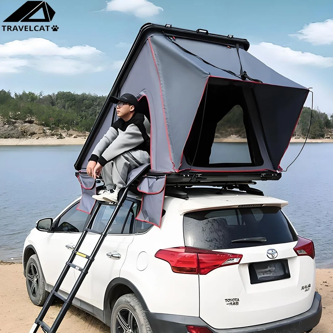 

4X4 Автомобильная палатка на крыше для кемпинга, высококачественная тонкая складная палатка с твердым корпусом, легкая палатка для кемпинга RTT