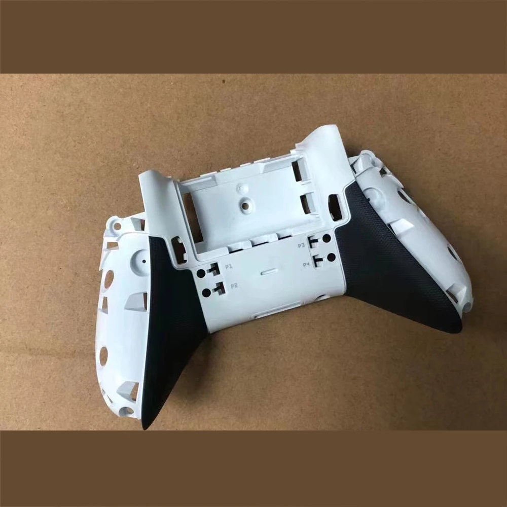 إصلاح جزء الإسكان شل ل Xbox Elite Series 1Gamepad الغطاء الخلفي الغطاء الخلفي أبيض وأسود اللون