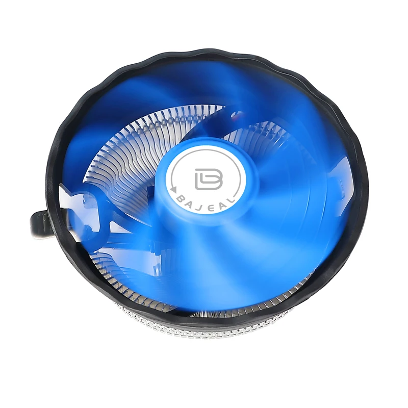 BAJEAL P3 مروحة غير مضيئة وحدة المعالجة المركزية سبعة شفرات المبرد الباعثة للضوء مروحة الهيكل الملونة lAMD متعددة المنصات 775/115