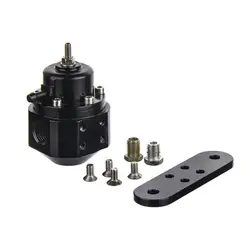 Car Black High Volume Adjustable Fuel Pressure Regulator Fuel Booster Valve Car Accessories Auto Modification Parts AEM 25-302BK