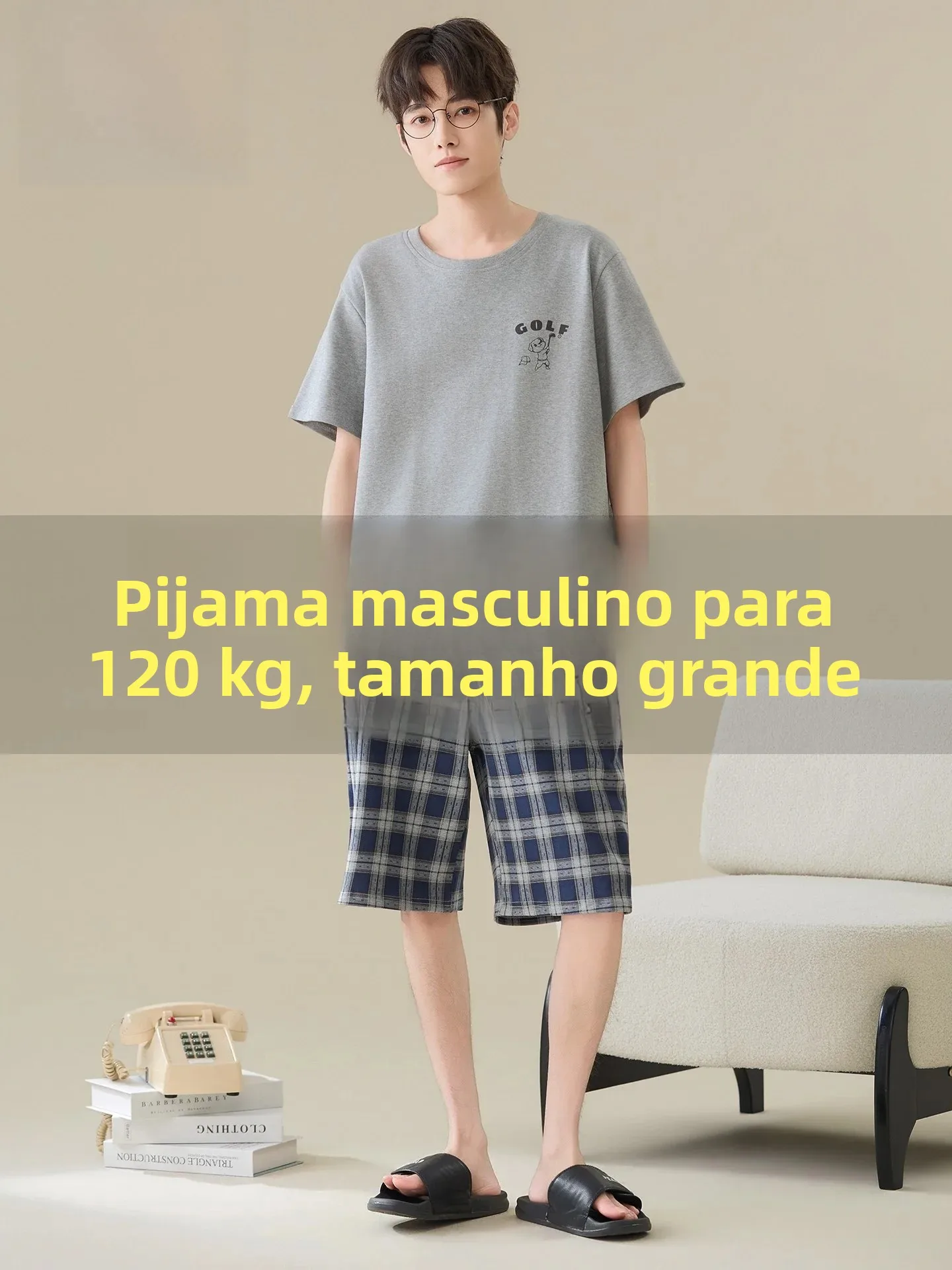 large-size-men's-cotton-sleepwear-short-sleeve-shorts-home-clothes-comfortable-breathable-summer-new-arrival-wanshida