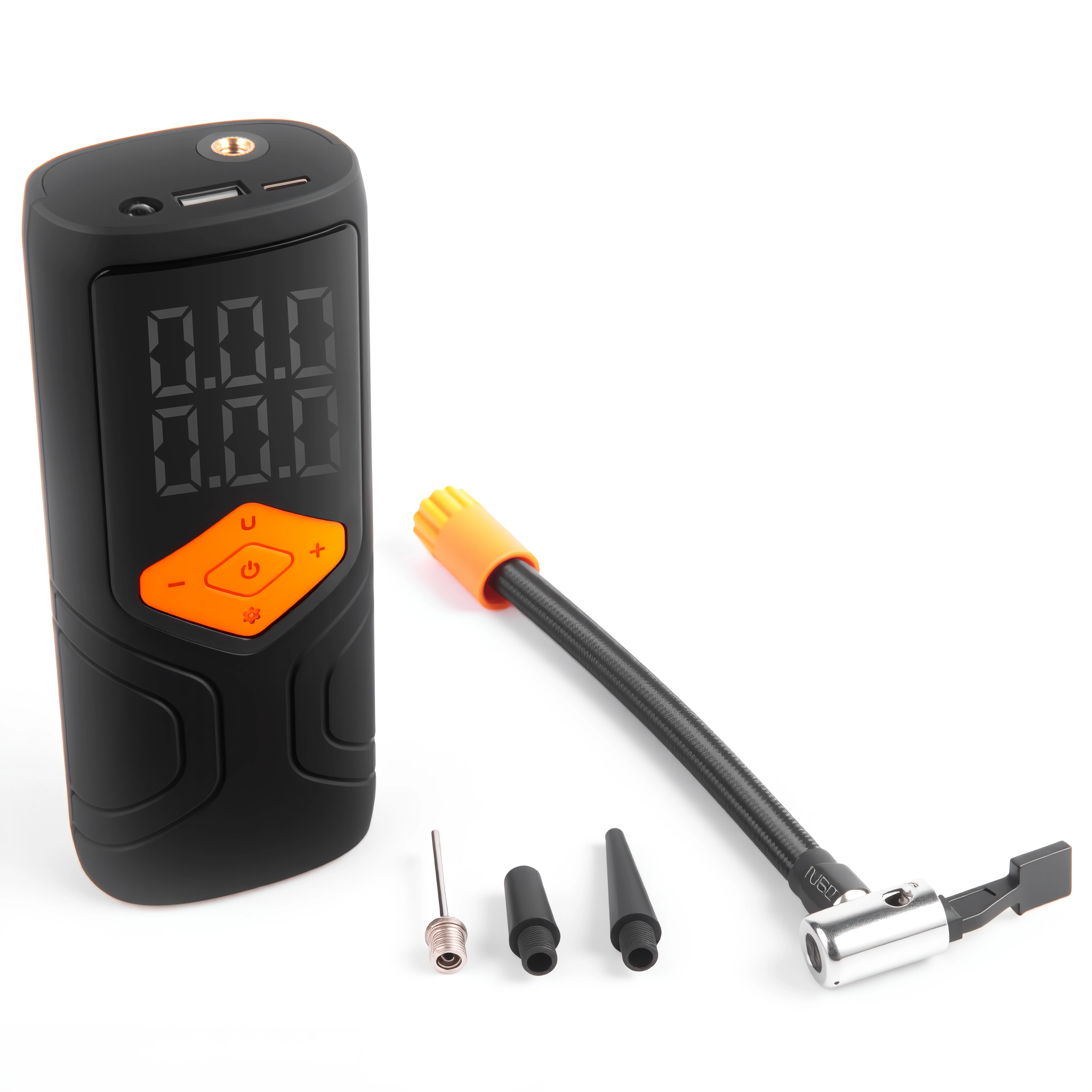 

72W Super Fast Car Tire Inflator Portable Air Compressor, 3000mAh Battery, Digital LCD Screen, for Car Motorcycle Bike Ball,