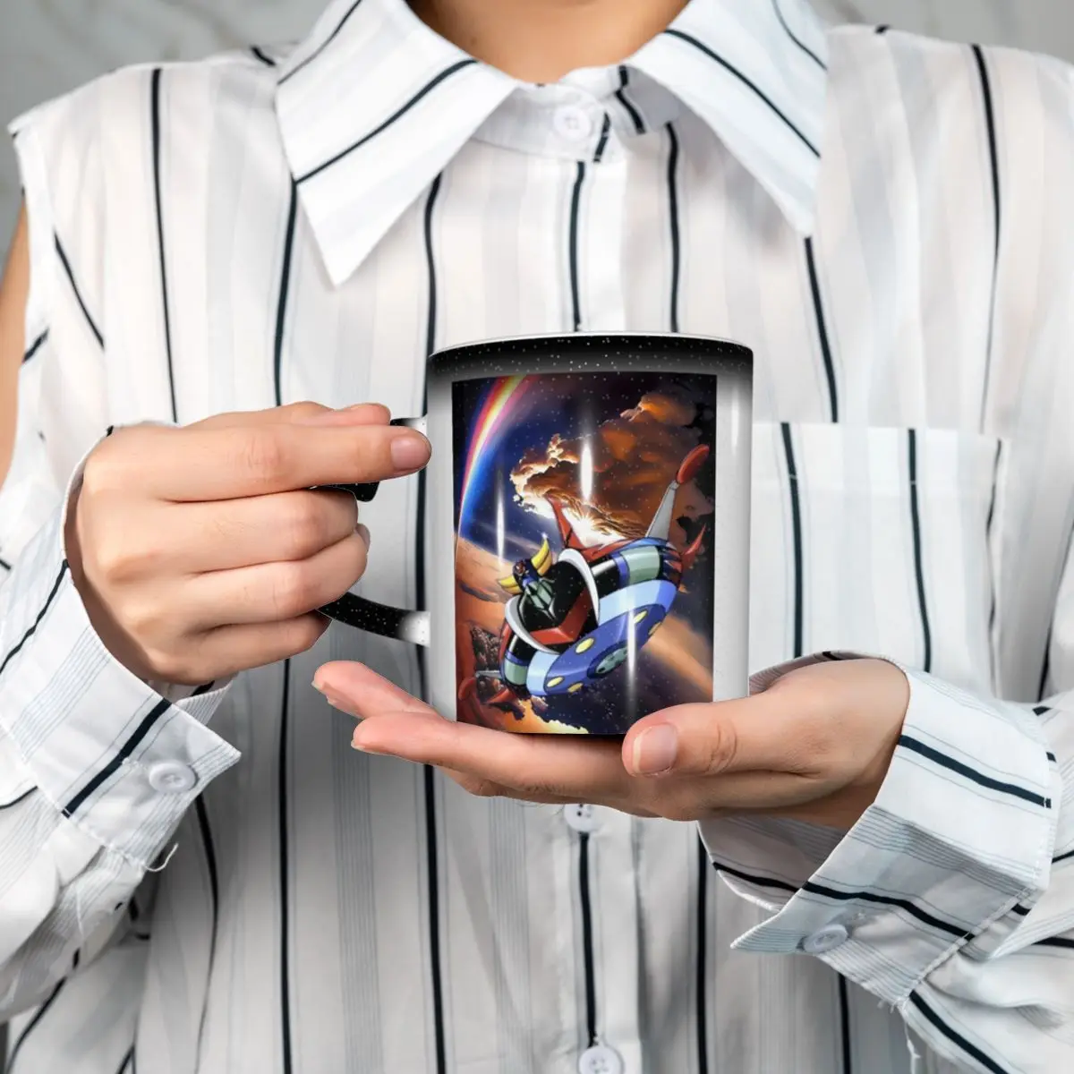 Goldrake Goldorak Anime Mazinger Z UFO Robot Grendizer Mug Ceramic Coffee Cups Tea Mugs Milk Cup Drinkware Gifts for Friends