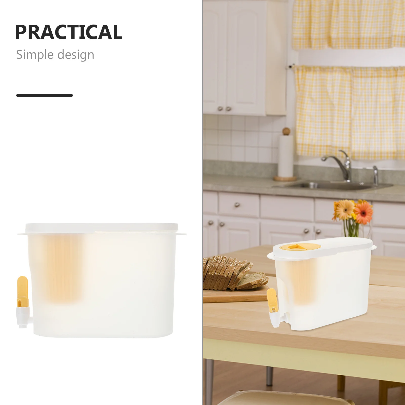 

Cold Water Pitcher Large Capacity Beverage Dispenser With Faucet For Juice Beer Storage Drink Container Pp Abs Material