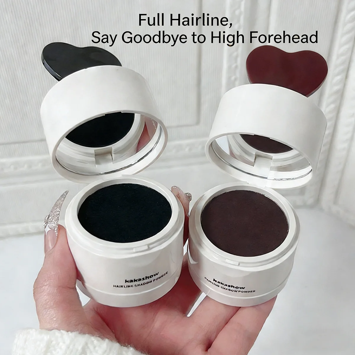 Kakashhow Hairline Powder Hairline Shadow Powder Makeup Hair Concealer Natural Cover Unisex Hair Loss Product ﻿