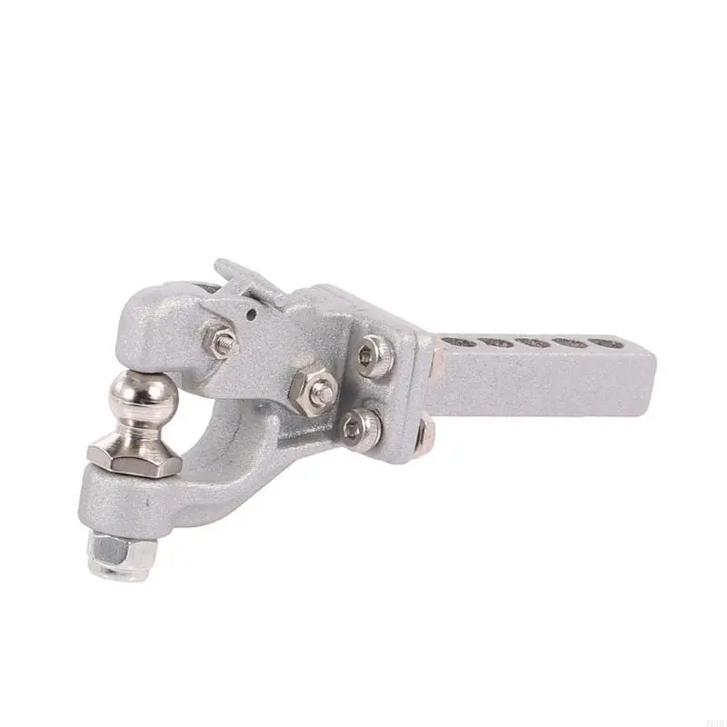 76HF Detachable Iron Rear Trailer Hook Drop Hitch Receiver Suitable for 1/10 Scale Crawler Towing Outdoor Adventures Camping