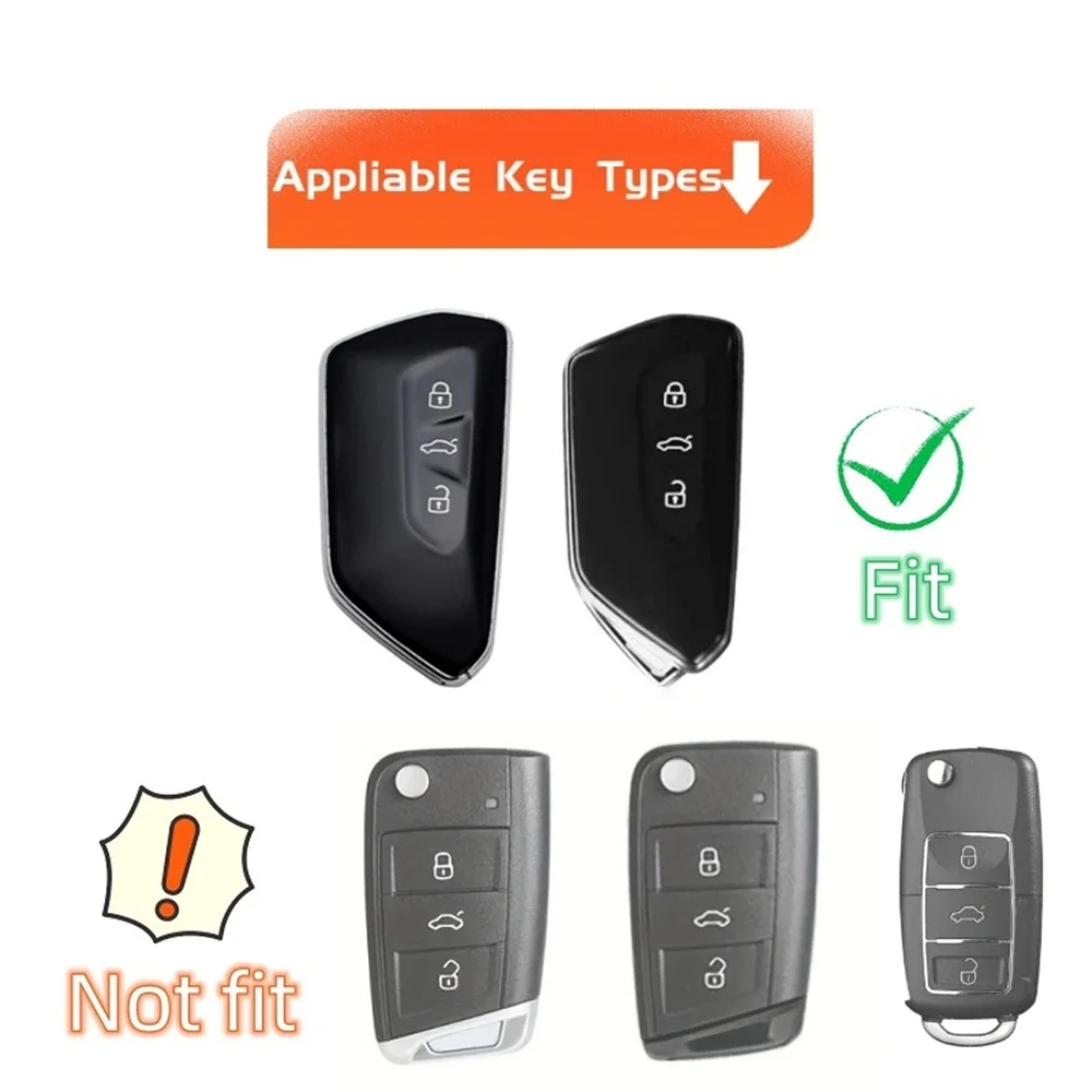 غطاء المفاتيح شل المفاتيح لشركة فولكس فاجن فولكس فاجن جولف 8 ID4، سيات ليون MK 4، سكودا اوكتافيا