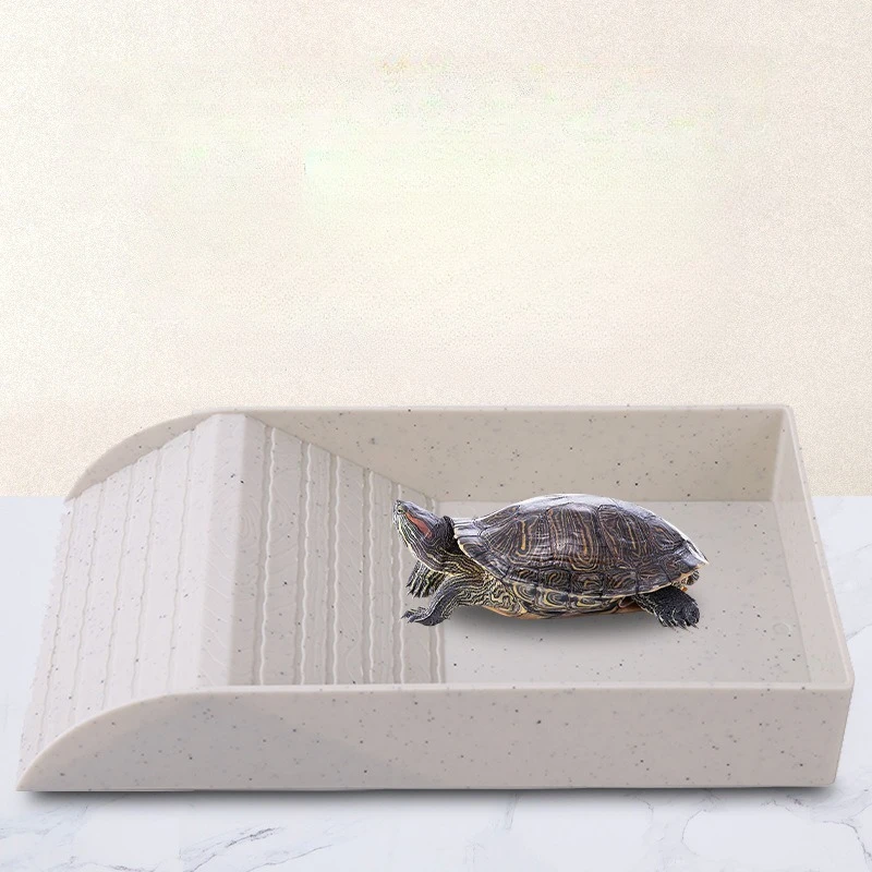 

Блюдо для еды в виде черепахи, пластиковая миска для еды и воды в виде черепахи, аксессуар для обитания черепахи с противоскользящим пандусом, черепаха, рептилия, бассейн для купания