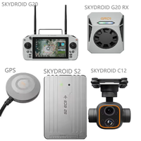 Skydroid 2025 New G20 Remote Control 6nm Processor 2.4GHz/5.8GHz Dual Band 7-inch HD Display 30KM Image Transmission S1 PRO