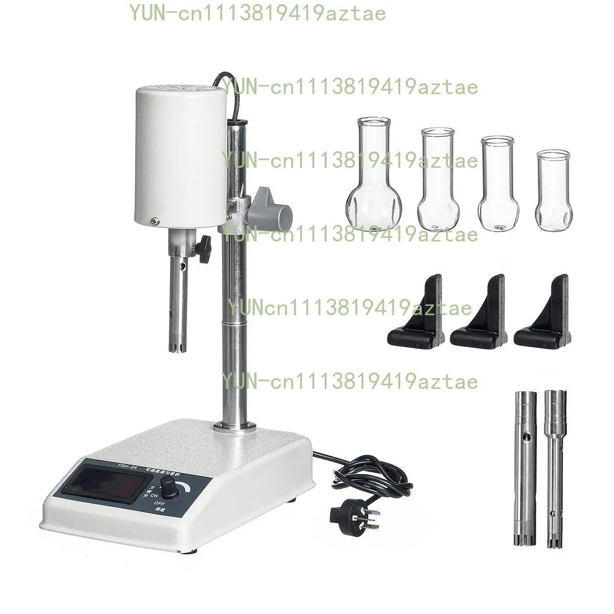 FSH-2A Homogenizer Disperser Adjustable High-Speed Laboratory Homogenizer Digital Display Emulsifying Electric Mixer Crusher