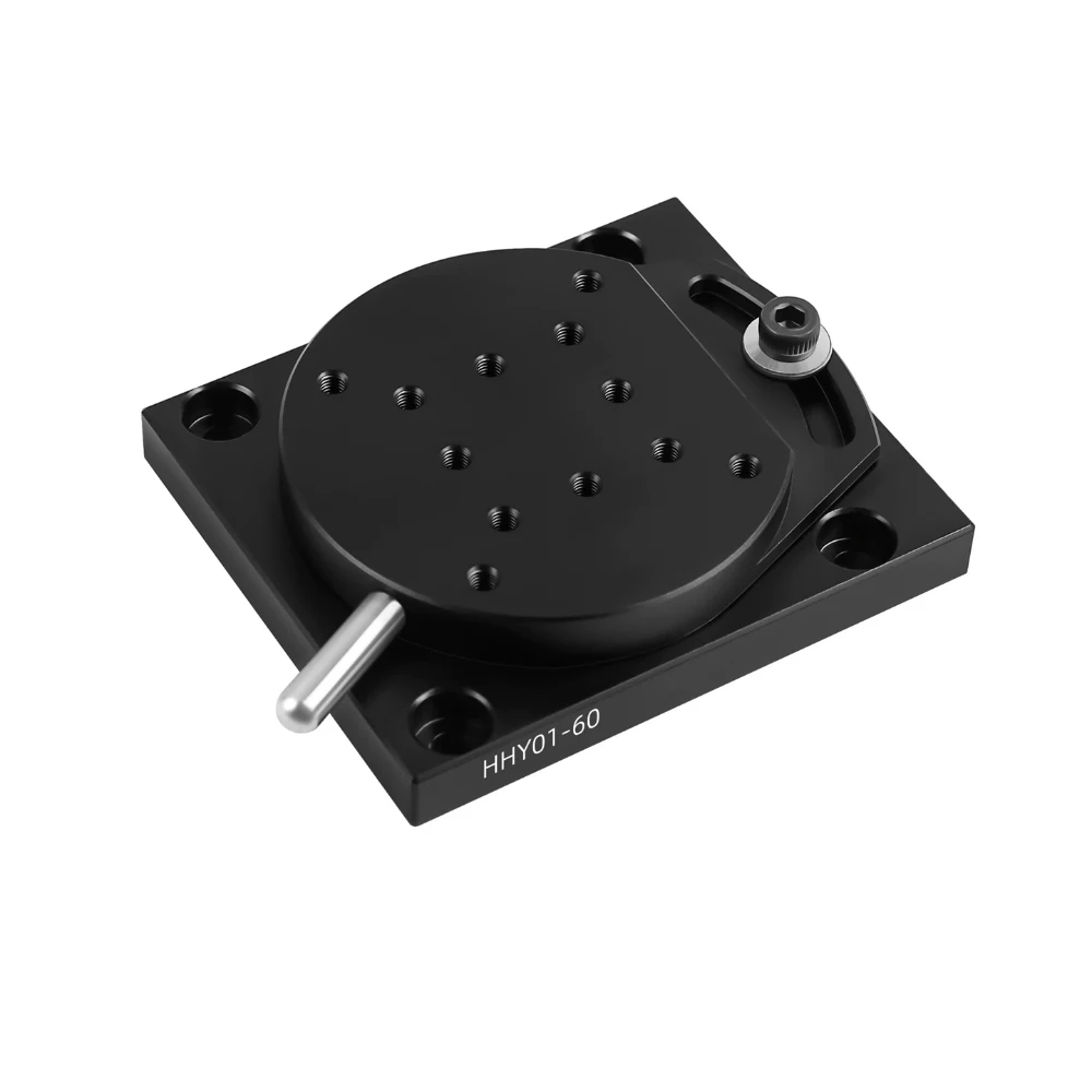 R-Axis Rotary Positioning Stage Aluminum Alloy Simple Angle Adjustment Slide Table HHY01-60