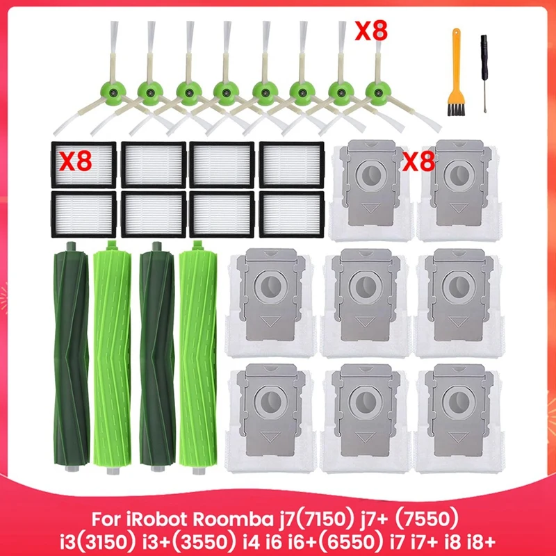 

B01C-Запасные части для Irobot Roomba J7(7150) J7+ (7550) I3(3150) I3+(3550) I4 I6 I6+(6550) I7 I7+ I8 I8+ Детали робота