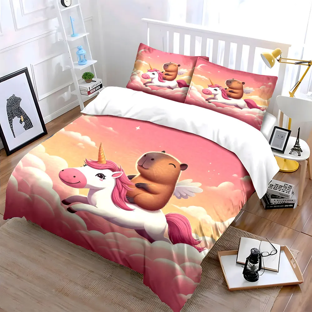 Fantasy Animal Adventure Set Multiple sizes kid's and adults' bedroom Exquisite 3PC bedding set, gift
