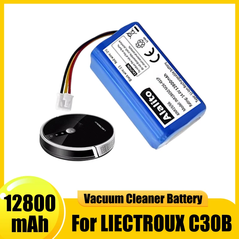 18650 lithium-ion battery, 14.4V, for LIECTRAUX C30B XR500 E30 800T 830P 820P 820T 820S robot vacuum cleaner battery replacement