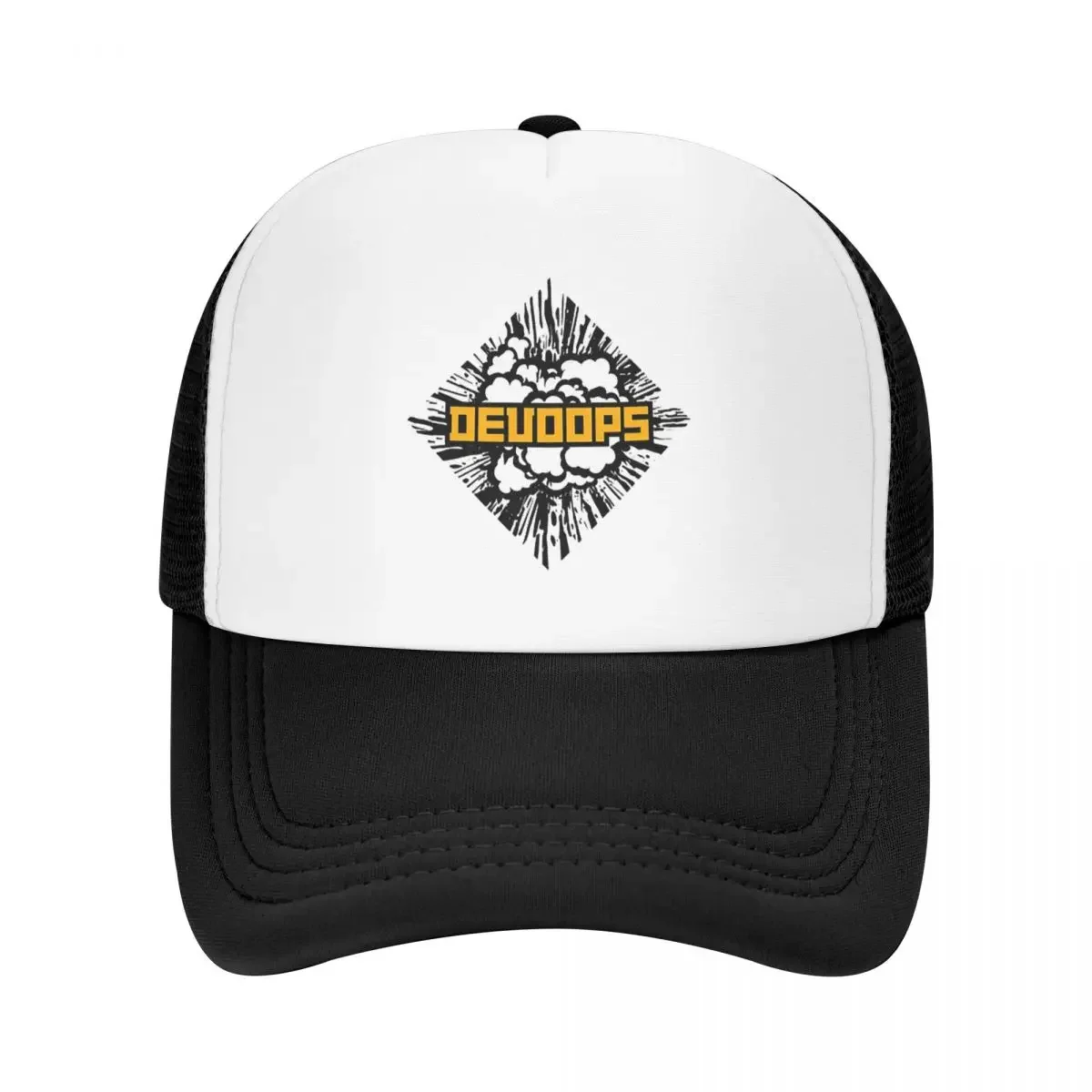 

DevOops DevOps Funny Devops Sticker Cap Fashion Mesh Baseball Caps Adjustable Hat Hip Hop Unisex Baseball Hats Polychromatic
