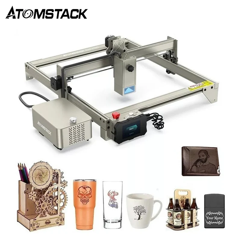 

ATOMSTACK X20 A20 S20 PRO Laser Power 130W CNC Laser Engraver Engraving Cutting Machine Built-in Air Assist App Support Offline