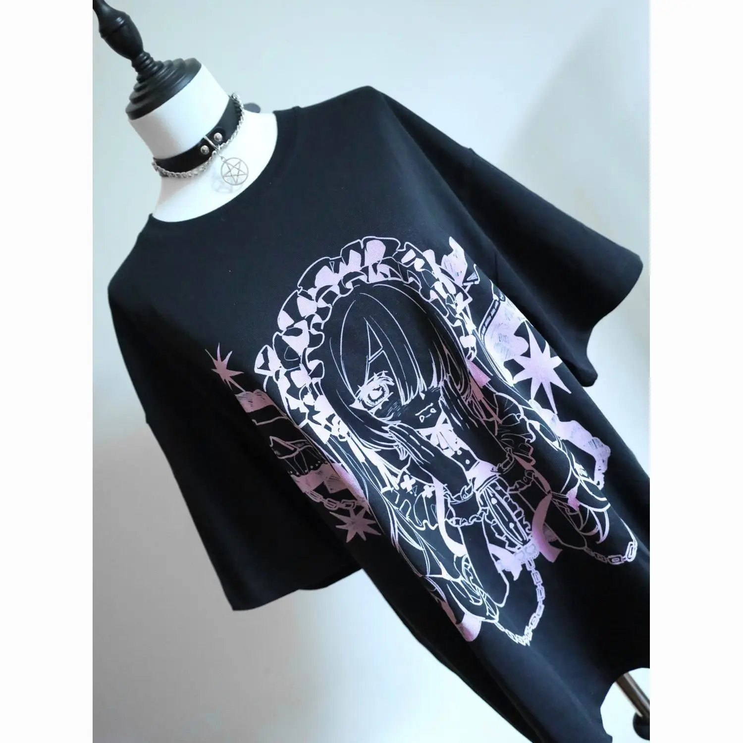 Japanisches bedrucktes Subkultur-T-Shirt mit „Sickly Girl“-Motiv, lockeres Kurzarm-T-Shirt, Sommer, neue trendige Grafik-T-Shirts, Y2k-Ästhetische Kleidung